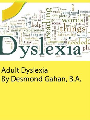 cover image of Adult Dyslexia